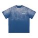 Men's Clothing T Shirt, 250g Heavyweight Pure Cotton, DJJJJ Round Neck, Short Sleeve, Loose Fit, Washed Gradient, BUUS Letter Print._viptrois.com