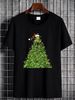 Vtg Frog Stack Tree Christmas Nature Art Tee T-shirt 2003 Mens Tag Large Lights Summer Fashion Stretched Soft Versatile Graphic_viptrois.com