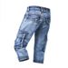 Men's Clothing Summer Thin Elastic Multi Pocket Workwear Shorts Slim Fit Denim Shorts Cropped Pants Casual Jeans For Men_viptrois.com