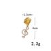 Hip-hop Dreadlock Rings, Metal Hair Hoops & Bands, Headwear Accessories With Rhinestone Music Note Hair Rings_viptrois.com
