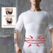 Loom 140D Nylon Men's Shapewear Body Shaper Waist Trainer Chest Binder Slimming Short Sleeve Seamless 001Y Tight Shaping_viptrois.com