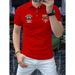 2025d High-end Embroidered Short Sleeve For Men, Summer Breathable Casual Polo Shirt With Collar, Stylish Half-sleeve_viptrois.com