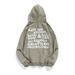 High Street Hip Hop Kanye Same Style Foam Gray Green Plus Velvet Sweater Same Style Jacket_viptrois.com