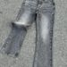Men's Slim Bootcut Jean Selvedge Denim In Charcoal Black (Vintage Wash, Comfort Stretch, )_viptrois.com
