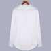 Men's Clothing Casual Stand Up Collar Solid Color Long Sleeved Shirt Bamboo Cotton And Linen Shirt_viptrois.com