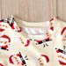 Christmas Children boys and girls Santa Claus pattern long sleeve T-shirt top children's clothing ins_viptrois.com