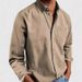 Men's Clothing New Men's European And American Pocket Casual Tops Washed Cotton Button Men's Long Sleeved Shirt_viptrois.com