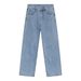Men's Clothing Street Classic Washed Jeans New Trendy Brand Simple And Versatile Straight Trousers_viptrois.com