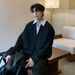 Autumn New High-Quality Loose Fashion Simple Casual Light Luxury High-End Men's Two-Piece Sweatshirt Set_viptrois.com