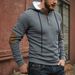 Men's New Simple And Fashionable Loose Hooded Casual Fashion Pullover Sweatshirt Long Sleeved Sports Top_viptrois.com