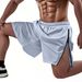 Men's Clothing Summer Shorts Side Zipper Thin Beach Pants Casual Shorts_viptrois.com