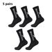 Premium Football Socks With Grip Dots - Breathable, Anti-Slip, Moisture-Wicking Sports Socks For Men & Women (5-Pack, Assorted Colors)_viptrois.com
