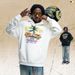 American-style Trendy Brand Hoodie, Fleece-lined, Thickened, Street Fashion, Cartoon Print, Unisex_viptrois.com