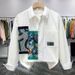 2025 Spring And Autumn New Long Sleeve Shirt Casual Printed Top Cardigan Coat Machine Washable Non Ironing Material_viptrois.com