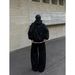 "Unisex Retro Tie-Dye Hooded Sweatshirt – Pearl Embellished Spray-Painted Loose Cardigan Top"_viptrois.com