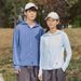 New Sun Protection Clothing Couples, Solid Color, UV Protection, Detachable Hat Brim, Customizable With Printing_viptrois.com