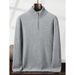 Nordmann Autumn Winter New Heavyweight Thickened Cashmere Wool Turtleneck Half Zipper Base Shirt Men's Warm Knitted Top_viptrois.com