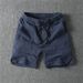 Men's Clothing Casual Heavyweight Heavy Washed Workwear Shorts Trendy Cotton Solid Color Sweatpants Retro Five Point Pants_viptrois.com
