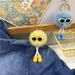 Bag Charm Creative Shoe Keychain Cute Three Dimensional Cartoon Small Coal Ball Doll Bag Pendant Car Key Chain Ornaments Gift_viptrois.com