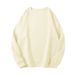 Autumn And Winter Solid Color Hoodie Loose Base Men's Fashion Round Neck Inner Top_viptrois.com
