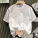 Trendy Brand Versatile Fashionable Round Neck Short T-shirt For Men With Starry Sky And Diamond Hot Stamping Slim Fit,_viptrois.com