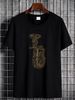 A Tuba Musical Instruments Brass Band Mens Cotton T-Shirt Tee Top Streetwear Comfortable Slightly Summer Soft Graphic Breathable_viptrois.com