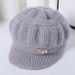 Autumn winter new middle-aged elderly children's knitted woolen women's plush warm ear protection hats, mothers and_viptrois.com