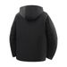 Men's Graphene-Infused Thermal Jacket – Detachable Hood, Slim Fit Corduroy Coat (Lightweight Warmth For Fall/Winter, Black/Red/Khaki)_viptrois.com