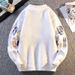 Pure Cross-Border Foreign Trade Knitted Sweater Men's Autumn Winter New Fashion Pullover Long Sleeve_viptrois.com