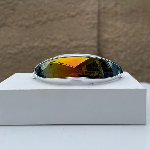 X-Men Futuristic Sunglasses – Integrated Lens, Electroplating Color, Large Size (Upgraded Unisex Style)_viptrois.com