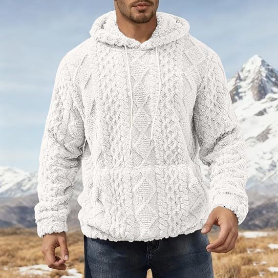 Premium Fleece-Lined Hoodie – Oversized Winter Pullover With Kangaroo Pocket (Heavyweight 400GSM, No-Logo Minimalism)_viptrois.com