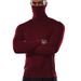 New Solid Color Modal T-shirt High Neck Long Sleeve Autumn/Winter Bottom Shirt Men's Knitted Pullover_viptrois.com