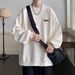 NASA Co Branded Round Neck Sweater Men's Spring And Autumn American Brand High Street Print Trendy Casual Long Sleeved_viptrois.com