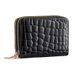 Card Bag Card Cases Crocodile Pattern Solid Color Accordion Double Zipper Card Holder Fashionable Multi Card Slot Large Capacity Zipper Coin Purse_viptrois.com