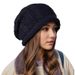 Women's Hats Winter Hat, Fashionable And Versatile, Large Head Circumference, Knitted Wool Hat, Warm, Loose, Pile Hat_viptrois.com