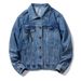 Men's Clothing Retro Style Blue Denim Jacket Men's Tops Spring And Autumn New Loose High End Coat Denim Jacket Men_viptrois.com