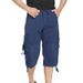 Premium Products Washed Cotton Workwear Shorts, Men's Multi Pocket Casual Cropped Pants, Straight Leg Pants_viptrois.com