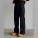 Men's Clothing Cleanfit City Commuting Spring And Autumn Daily Loose Structure Sweatpants Casual Wide Leg_viptrois.com
