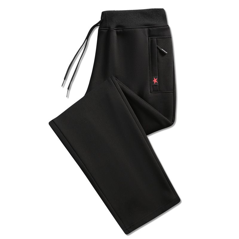 Men's Casual Jogger Pants - Soft Cotton Blend Elastic Waistband Comfortable Straight Leg Sweatpants For Everyday Wear_viptrois.com
