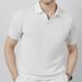 Men's Clothing Summer Short Sleeved Knitted Polo Shirt For Men Retro Versatile Slim Style Half Sleeved Top Handsome Lapel T Shirt_viptrois.com