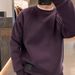 Spring and Autumn New Simple Splicing Casual Hoodie with Men's Line Design Versatile Round Neck Bottom Shirt Long Sleeve_viptrois.com