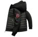 Urban Tech Hooded Jacket For Men & Women - Lightweight Winter Coat With Contrast Paneling, Water-Resistant Polyester (White, Black)_viptrois.com