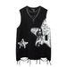 Men's Clothing Summer Retro High Street Old Washed Sleeveless Waistcoat Vest Loose Versatile Cotton T Shirt_viptrois.com