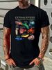 The Cephalopod: Octopus, Squid, Cuttlefish, And Nautilus T-Shirt Size S-5XL Stylish Breathable Graphic Homme Designer Clothes Slightly Stretched_viptrois.com