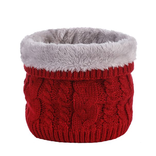 Apparel Accessories Autumn and winter outdoor velvet scarf thickened neck set versatile classic twist knitted wool warm scarf winter_viptrois.com
