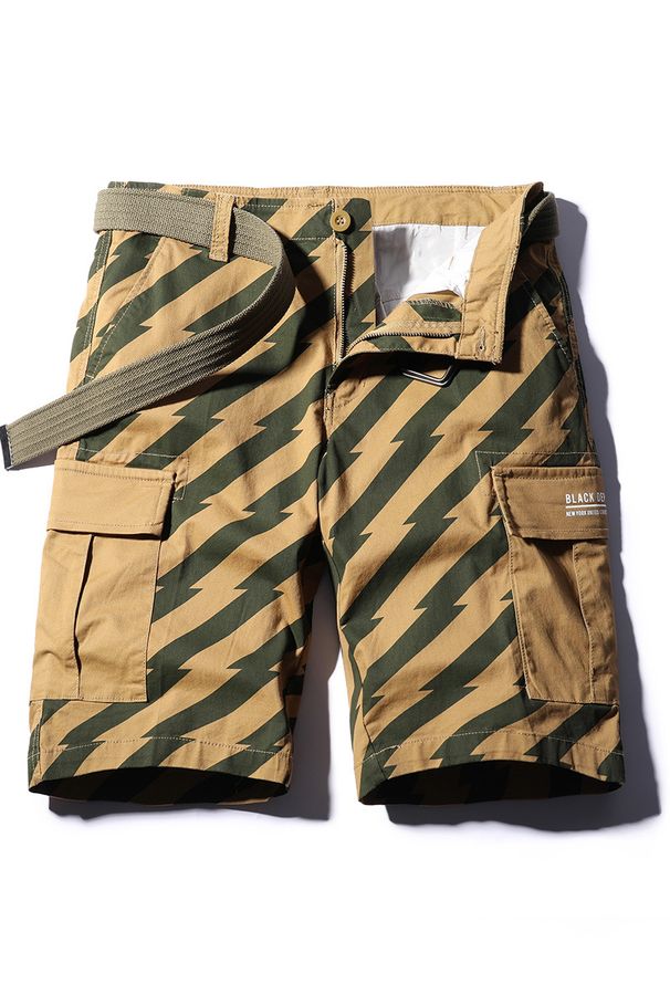 Workwear Shorts For Men In Summer 2025, New Washed Striped Multi Pocket Casual Pants, Pure Cotton Six Quarter Sport_viptrois.com