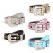 Skull Rivets Rhinestone Bb Belt Trendy Monochrome Sparkling Pu Leather Belt Cowboy Cowgirl Jeans Pants Belt For Women Girl_viptrois.com