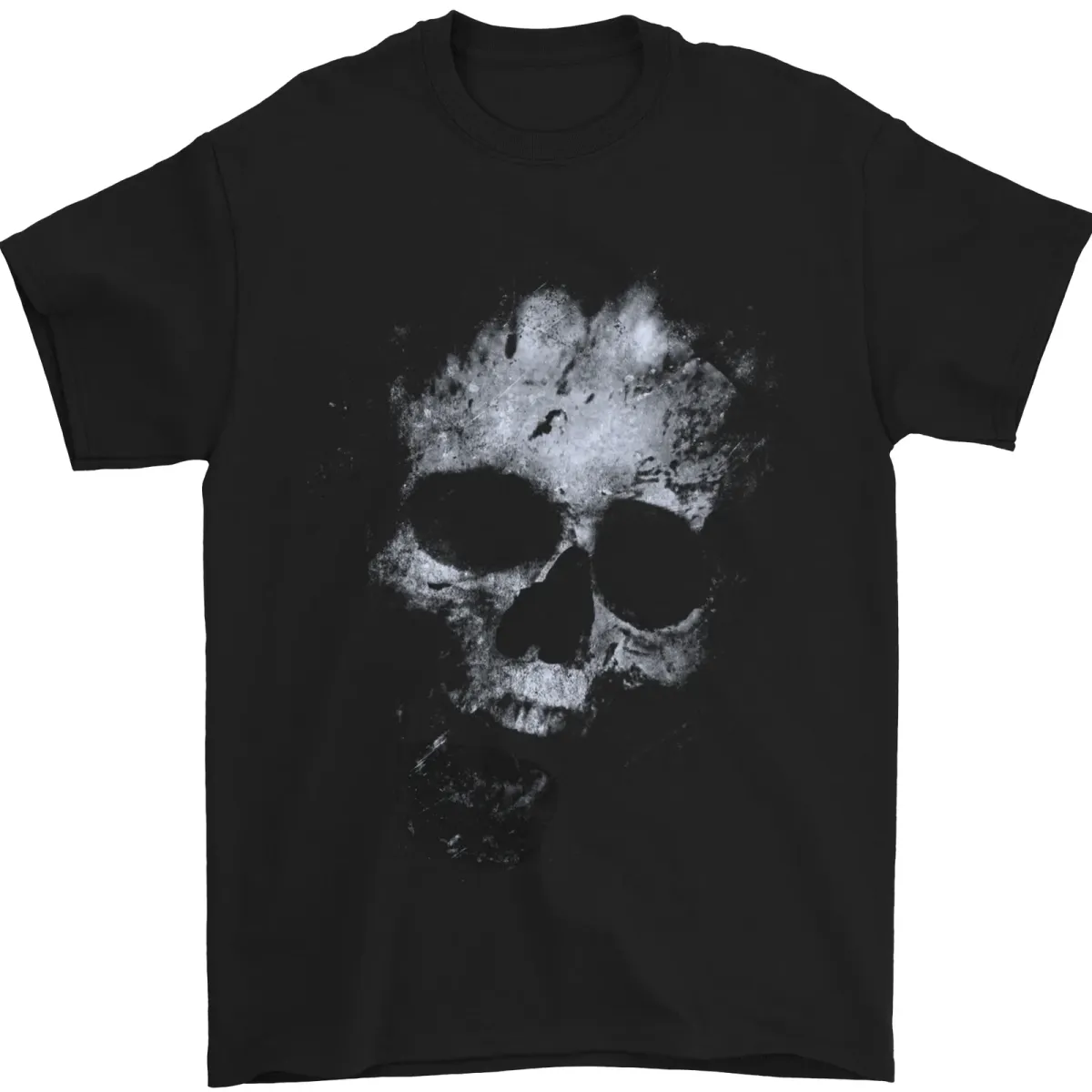 Freaky Skull Biker Gothic Mens T-Shirt Mens Womens Tees Top 100% Cotton_viptrois.com