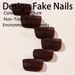 Solid Color Toe Nail Wear Nail Glossy High End Solid Color Nail Art High End Wear Nail_viptrois.com