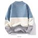 Pure Men's Classic Fashion High Collar For Teenagers, Warm Mink Velvet Casual Base Knitted Sweater_viptrois.com